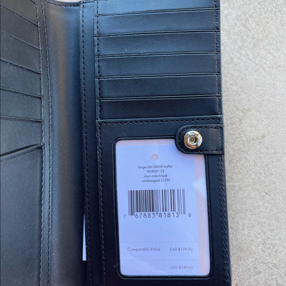 NWT Kate Spade Staci Colorblock Slim Bifold Wallet - Picture 7 of 10